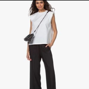 Les Coyotes De Paris Devon shoulder pad tank top white